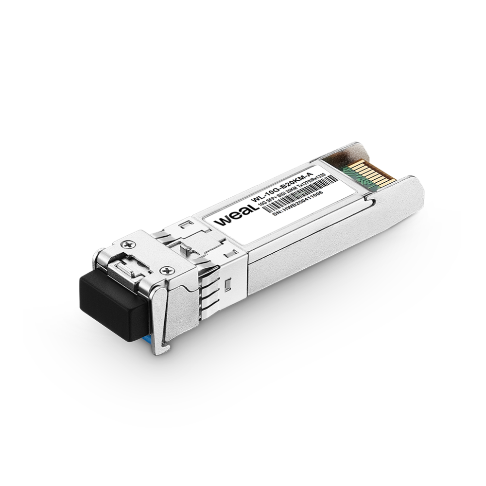 Kit Módulos Ópticos SFP+ BiDi 10G LC 20Km Weal WL-10G-B20Km A/B
