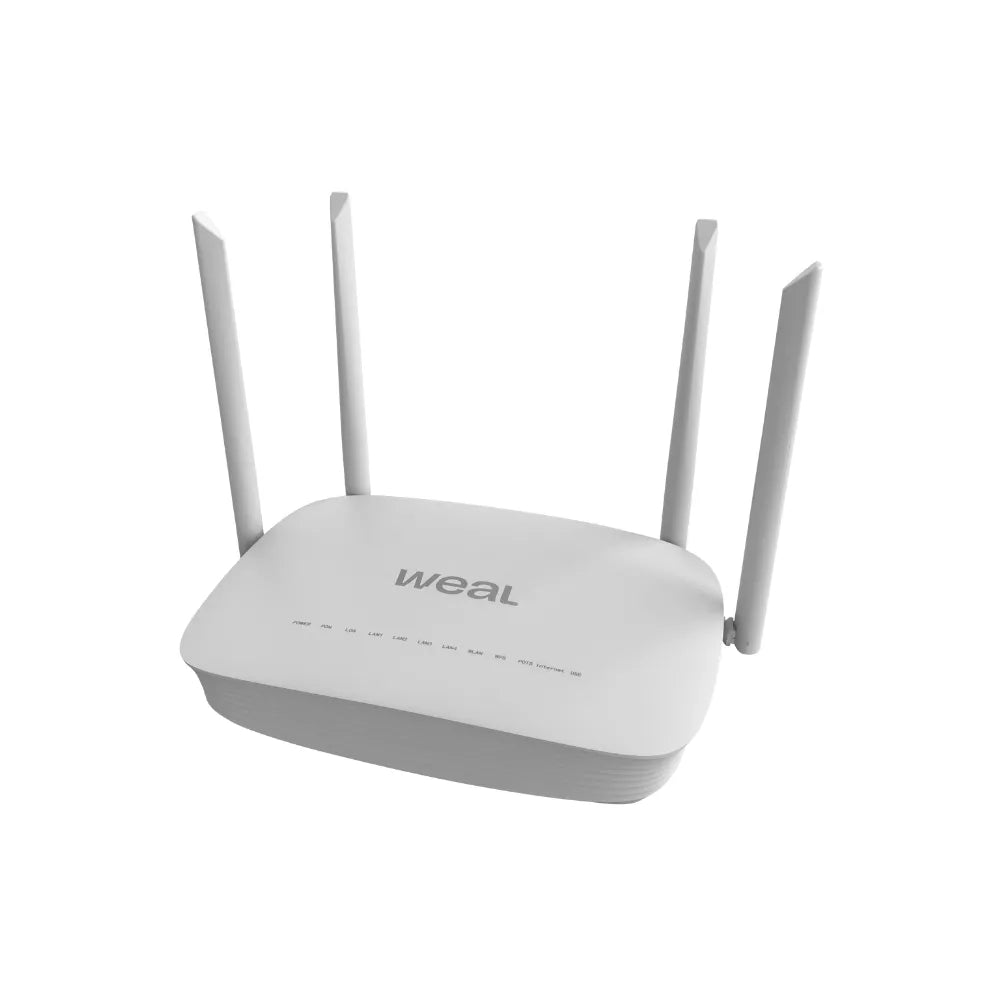 ONT TXW-AX3000 Weal – Modem Óptico Wi-Fi 6 Dual Band XPON com 4 Portas Gigabit