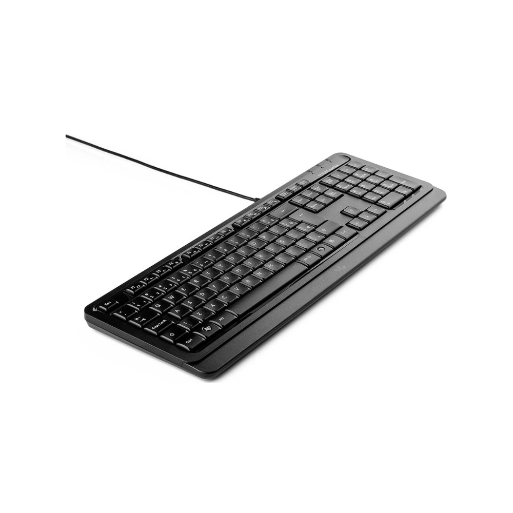 Kit Teclado e Mouse Zoom Industry USB Preto com Layout ABNT2