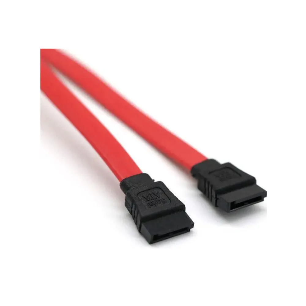 Cabo SATA Serial ATA Vermelho Reto 30cm para HD SSD DVD