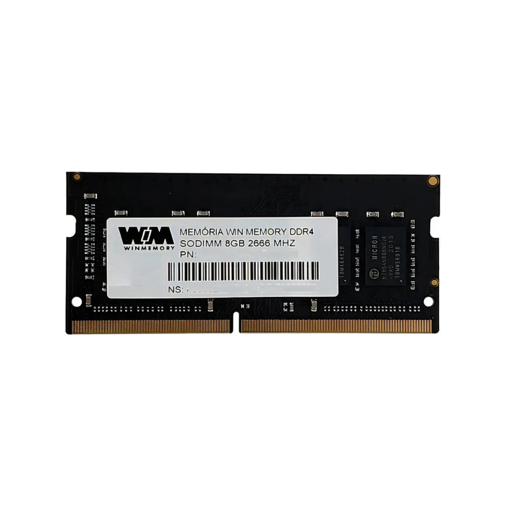 Memória RAM para Notebook Win Memory 8GB DDR4 2666MHz SO-DIMM 260 Pinos Alta Performance