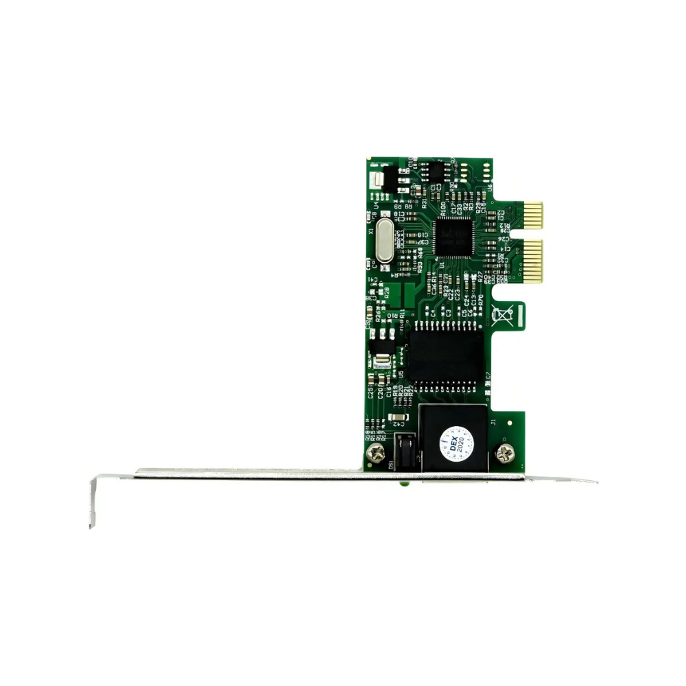 Placa de Rede Gigabit PCI Express DEX DP-02 10/100/1000Mbps RJ45 PCI-E para Desktop