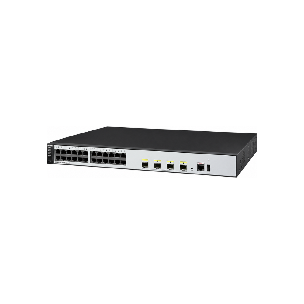 Switch Huawei 24 Portas Gigabit PoE S5720-28X-PWR-LI-AC Gerenciável L3 Lite Ethernet