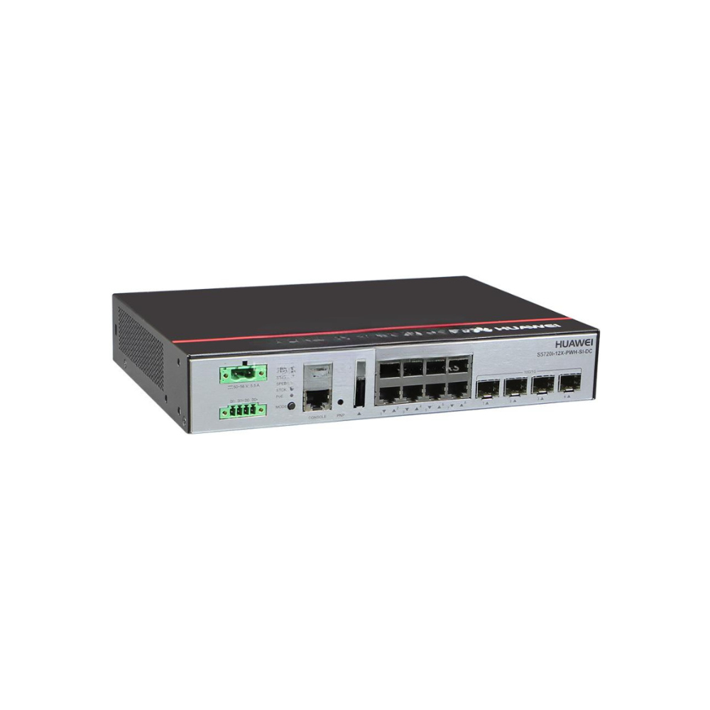 Switch Huawei S5720I-12X-PWH-SI-DC 8 Portas Gerenciável Industrial PoE
