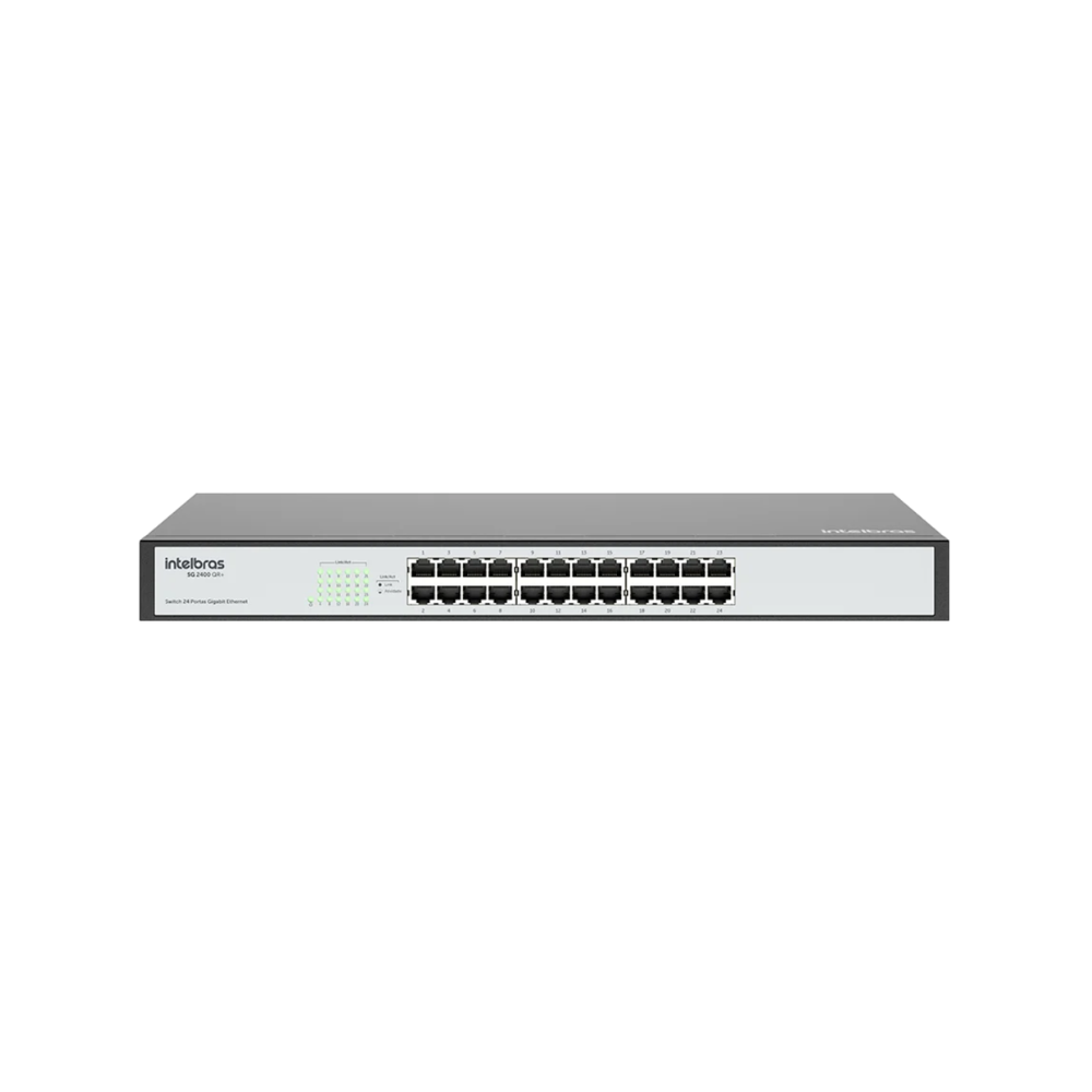 Switch Intelbras SG 2400 QR+ 24 Portas Gigabit Ethernet Rack 19" Bivolt para Empresas e Provedores
