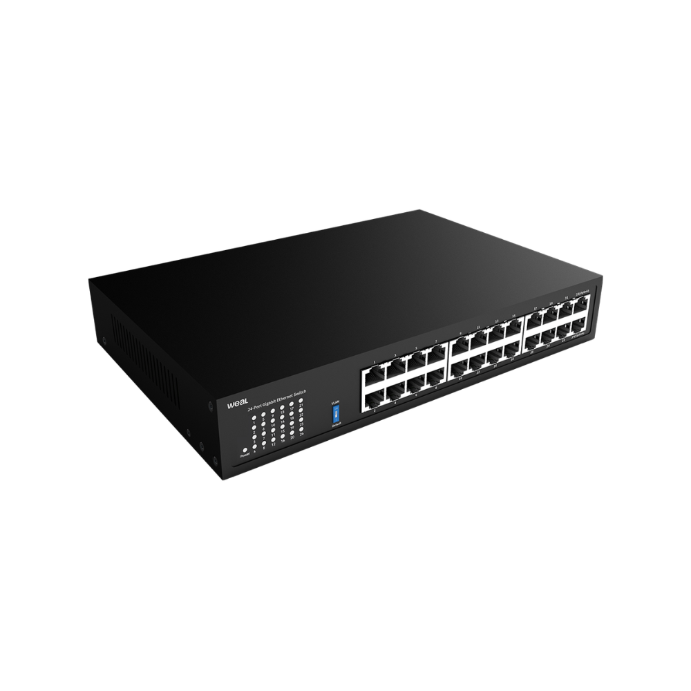 Switch Weal WGS-1024 Não Gerenciável 24 Portas Gigabit Ethernet