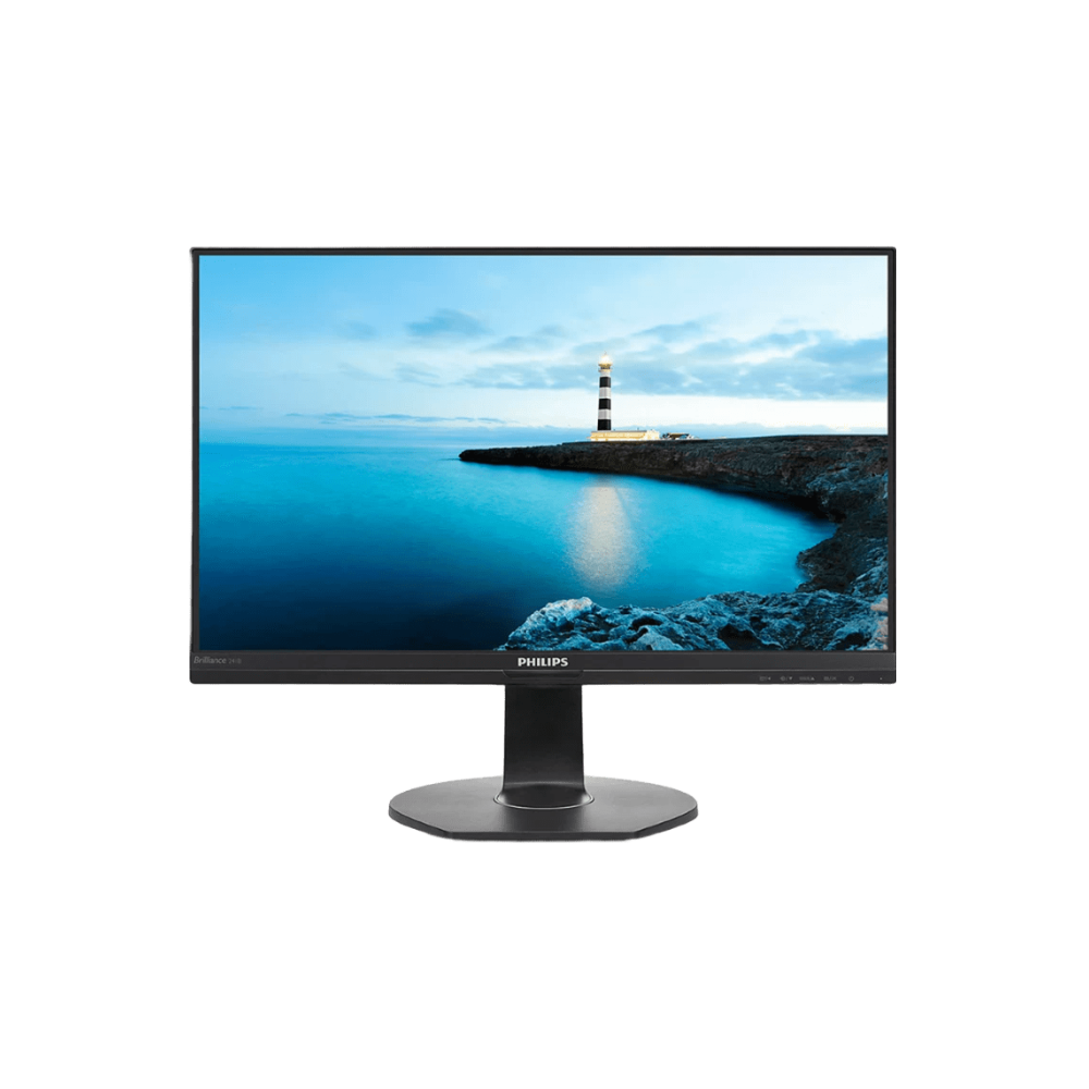 Monitor Philips 24” Ajustável com Painel IPS e Alta Resolução para Trabalho Confortável