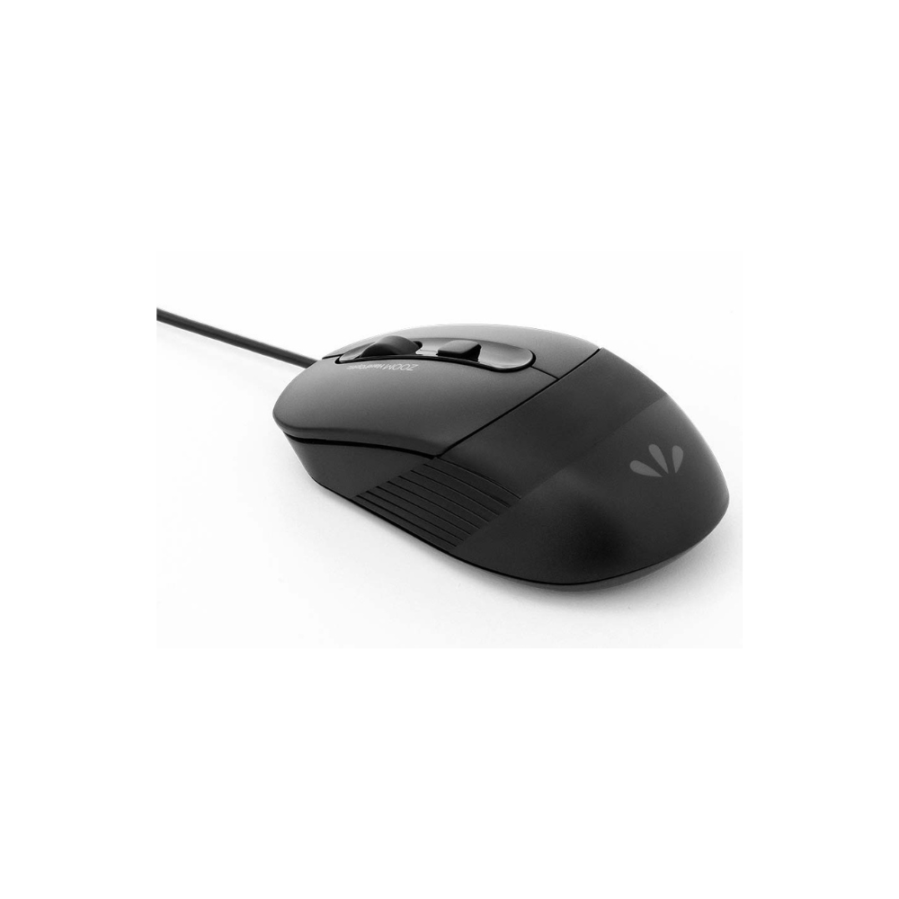 Kit Teclado e Mouse Zoom Industry USB Preto com Layout ABNT2