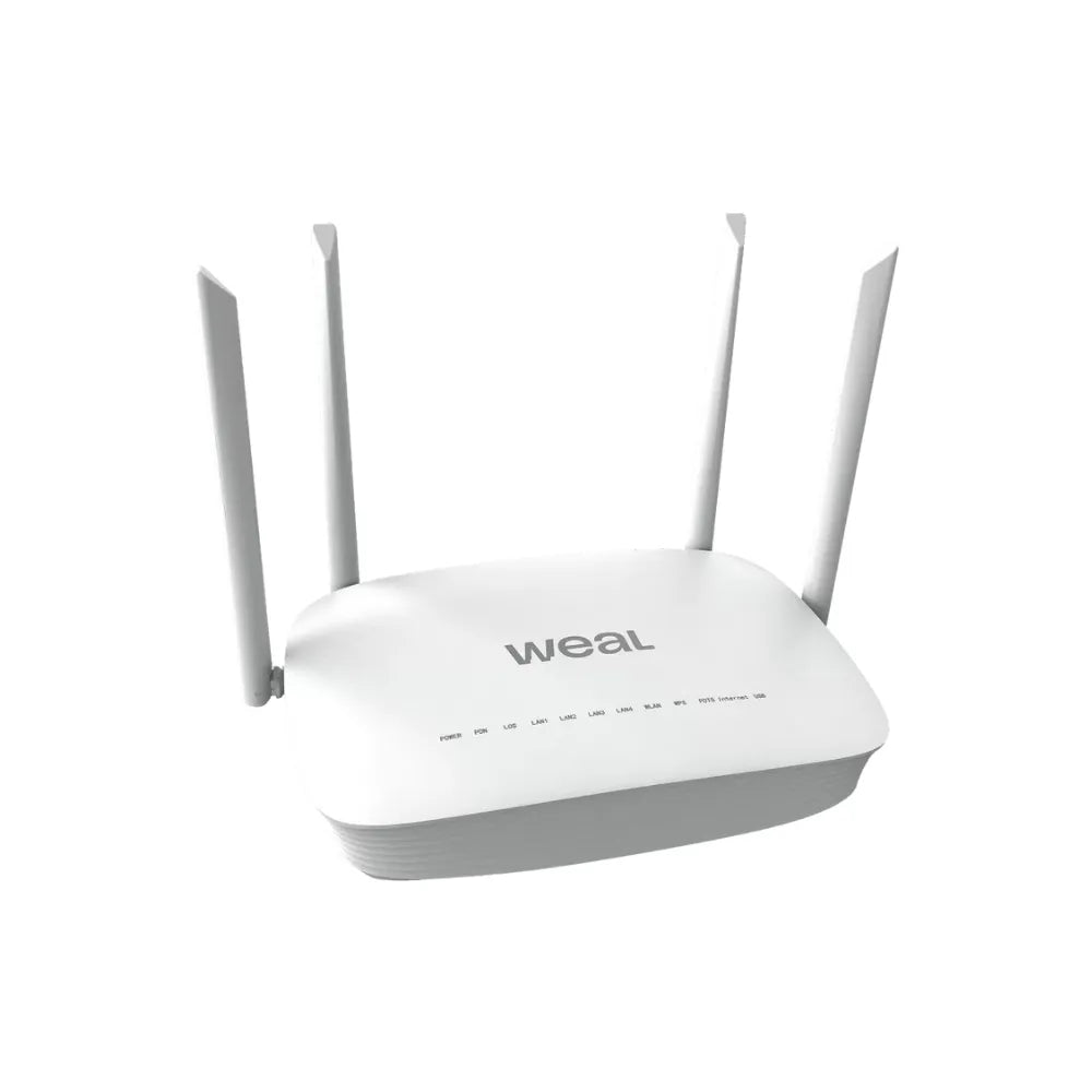 ONT TXW-AX3000 Weal – Modem Óptico Wi-Fi 6 Dual Band XPON com 4 Portas Gigabit