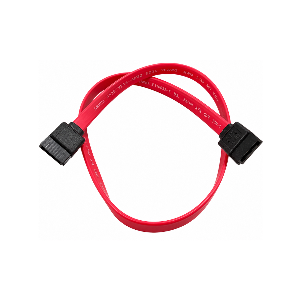 Cabo SATA Serial ATA Vermelho Reto 30cm para HD SSD DVD