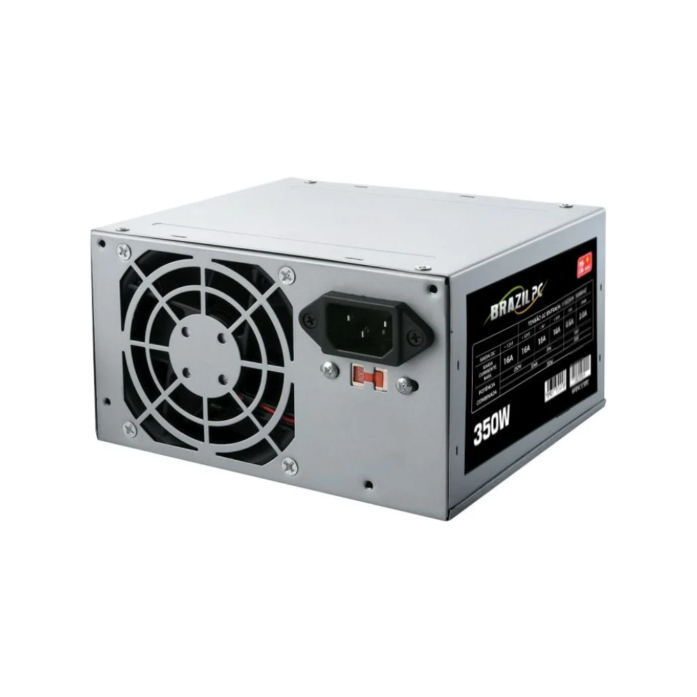 Fonte ATX 350W Real BrazilPC BPC-325 V1.2 24 Pinos OEM para PC Desktop