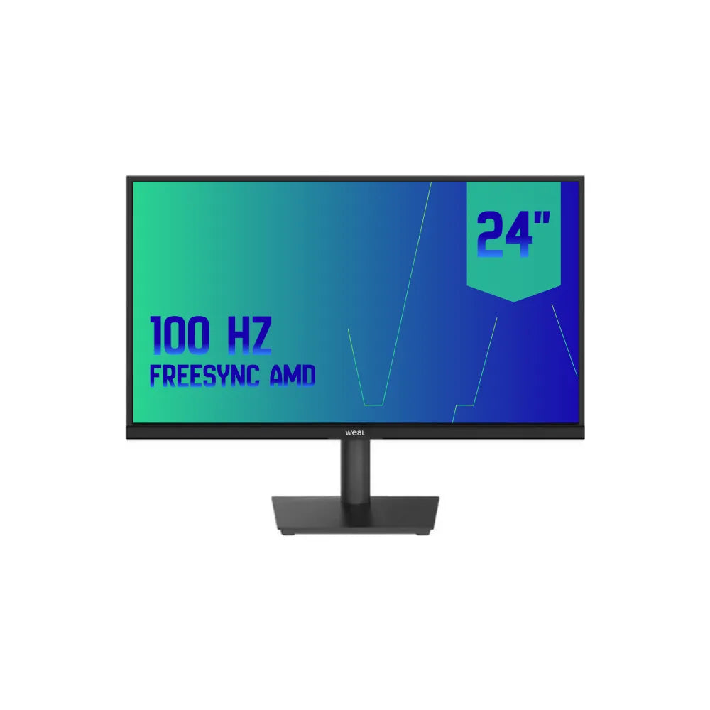 Monitor Weal 24" VA 100 Hz – Imagem Fluida e Cores Vibrantes