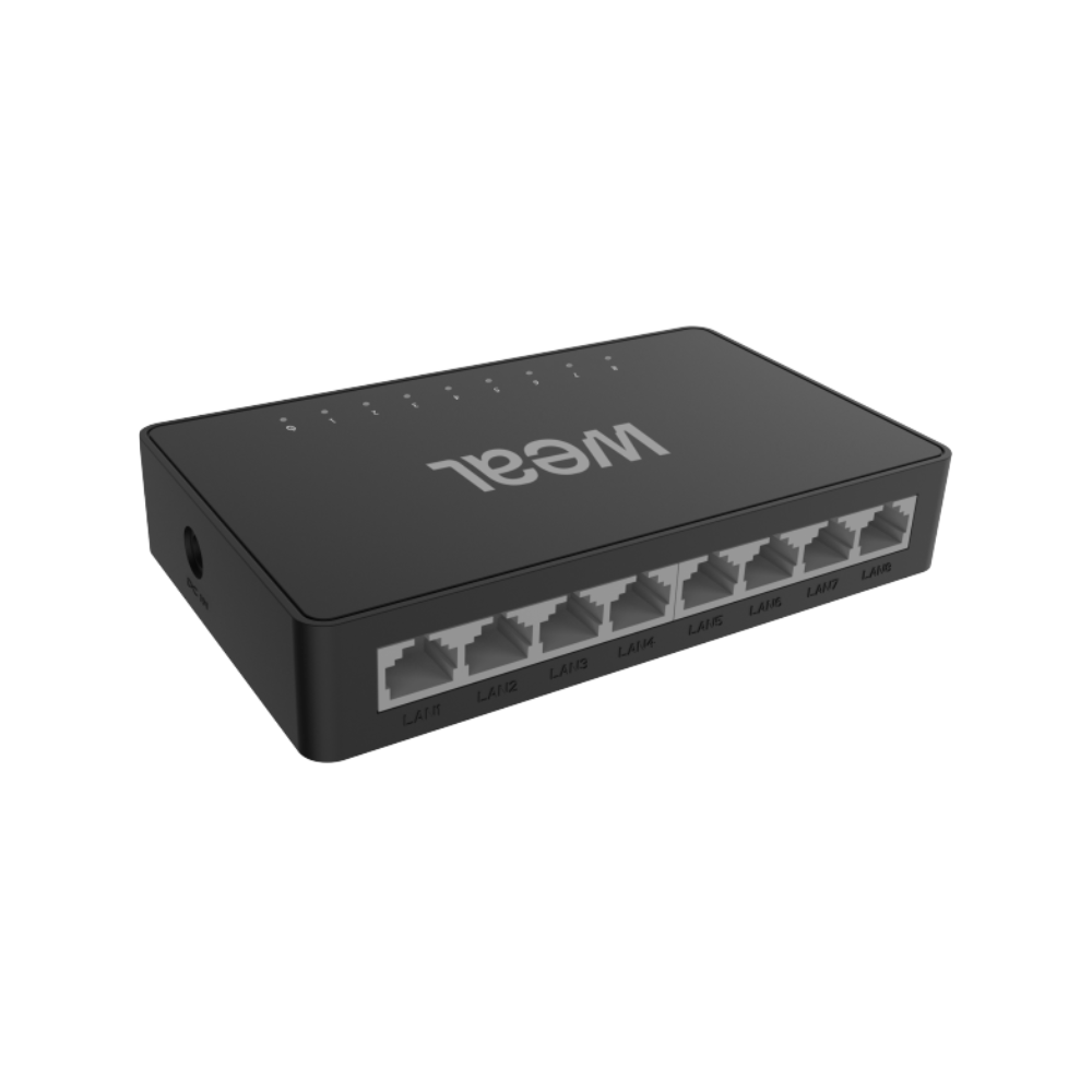 Switch Weal WGS-1008 Não Gerenciável 8 Portas Gigabit Ethernet 10/100/1000 Mbps