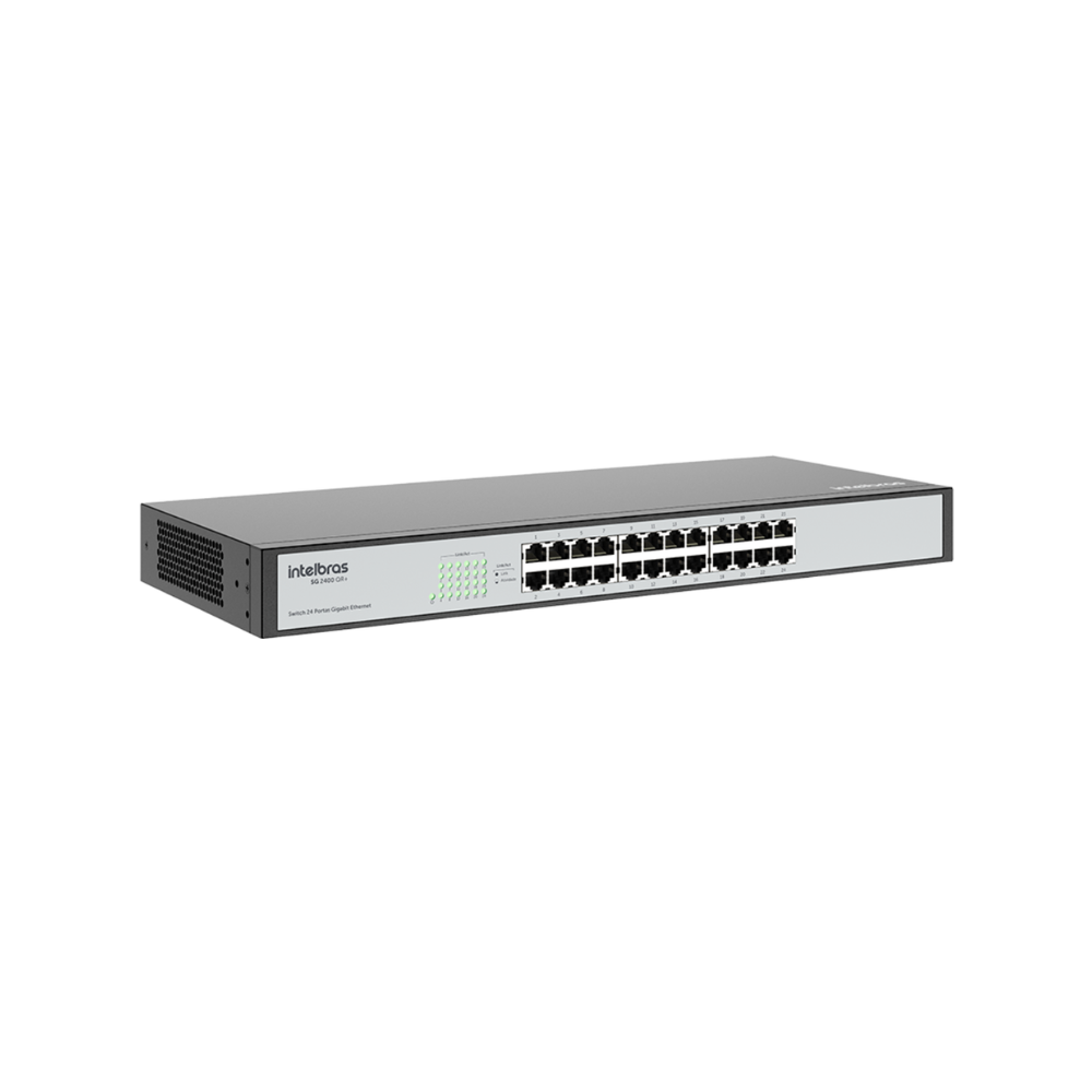Switch Intelbras SG 2400 QR+ 24 Portas Gigabit Ethernet Rack 19" Bivolt para Empresas e Provedores